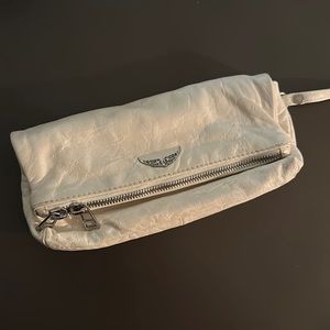 Zadig and Voltaire clutch white bag
